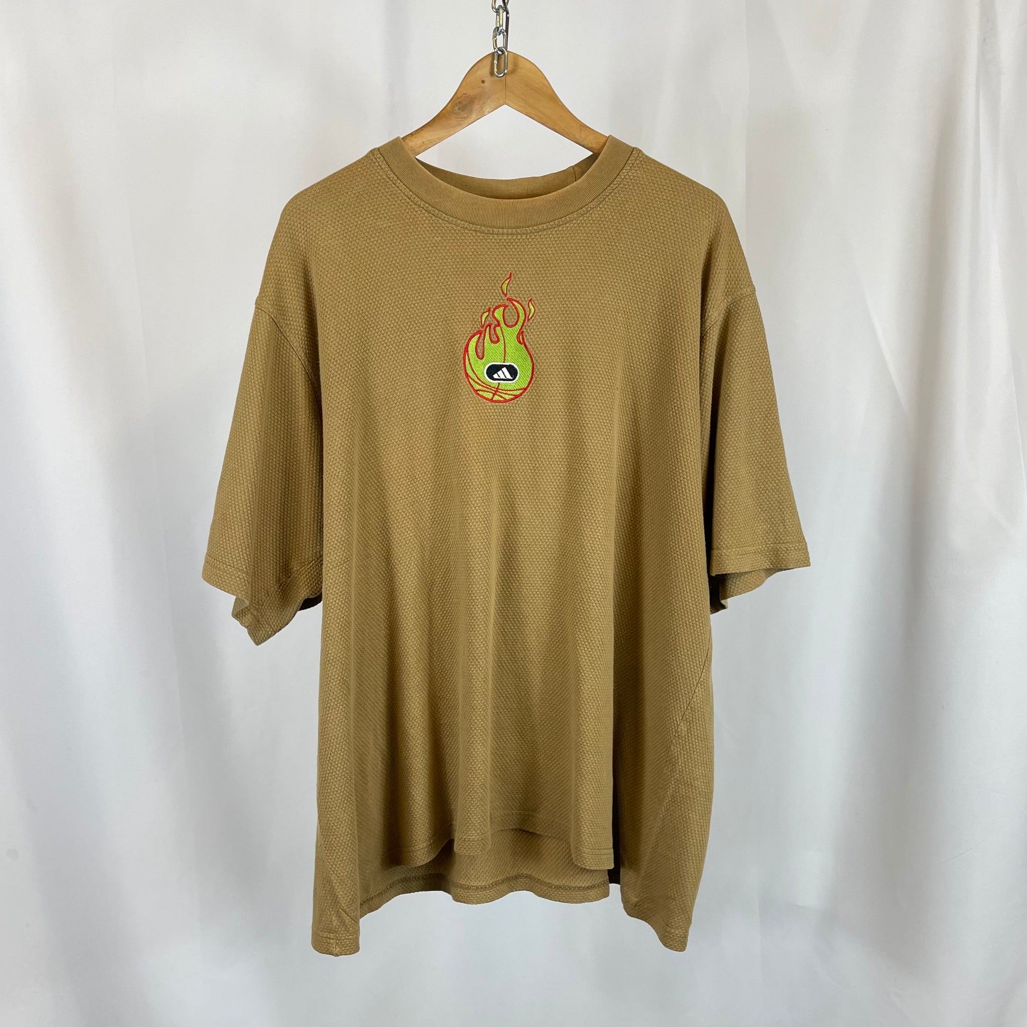 90's Adidas Waffle T-shirt (XL)