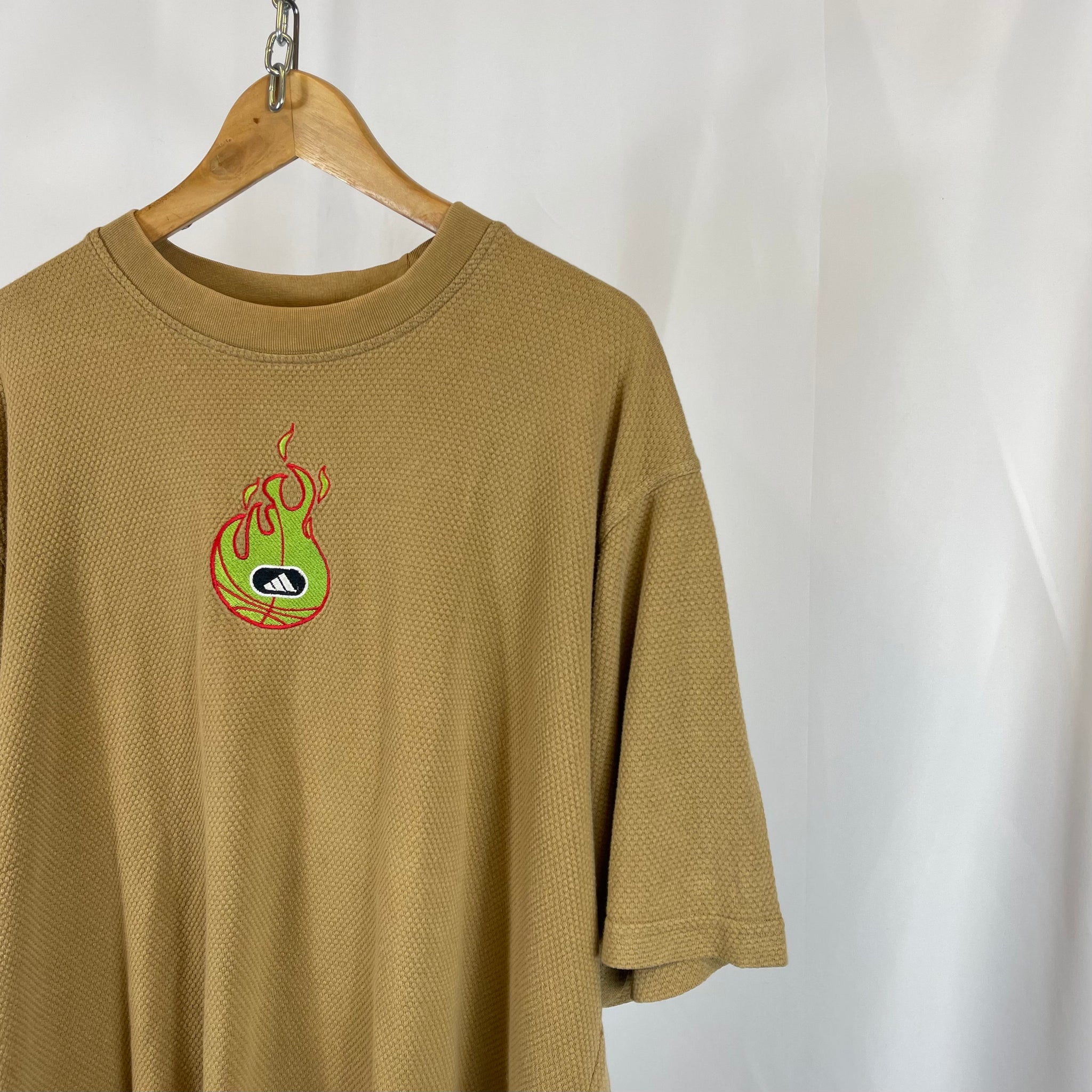 90's Adidas Waffle T-shirt (XL)