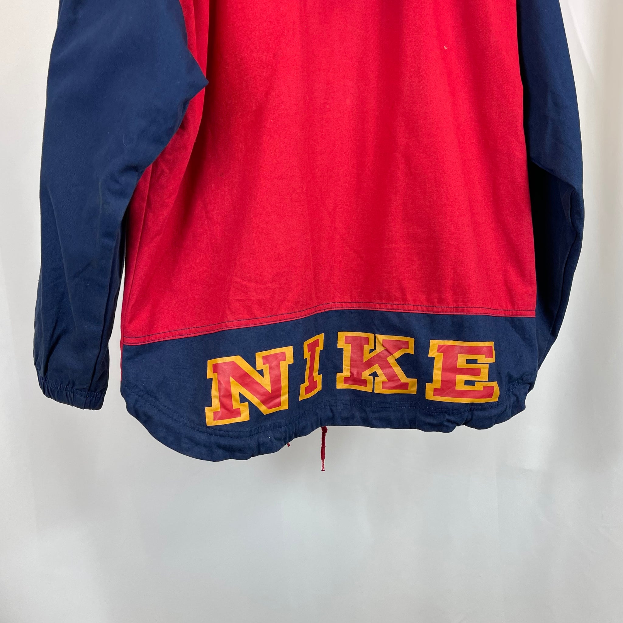 90's Nike Spellout Hooded Jacket (L)