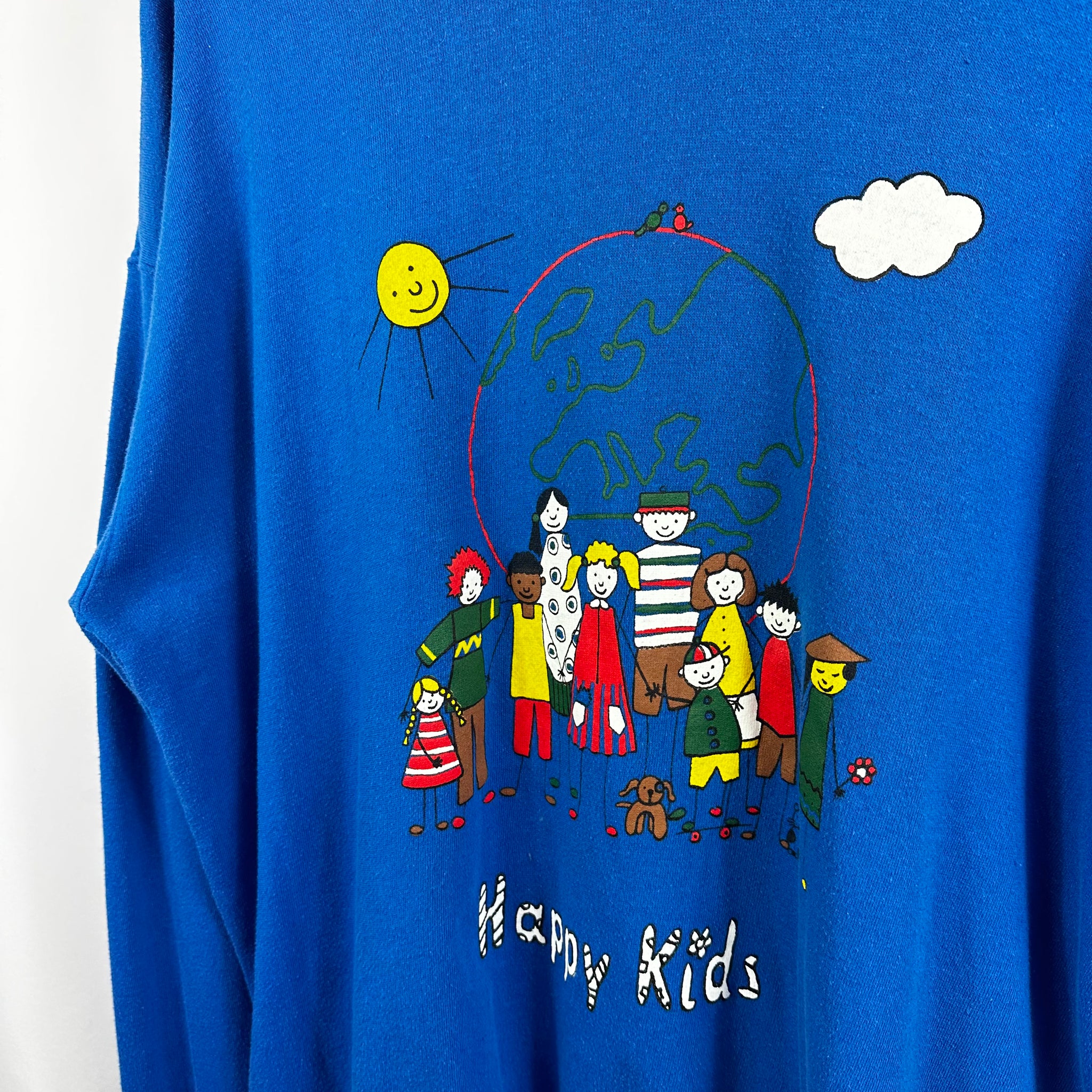 90s Happy Kids Graphic Crewneck (XL)