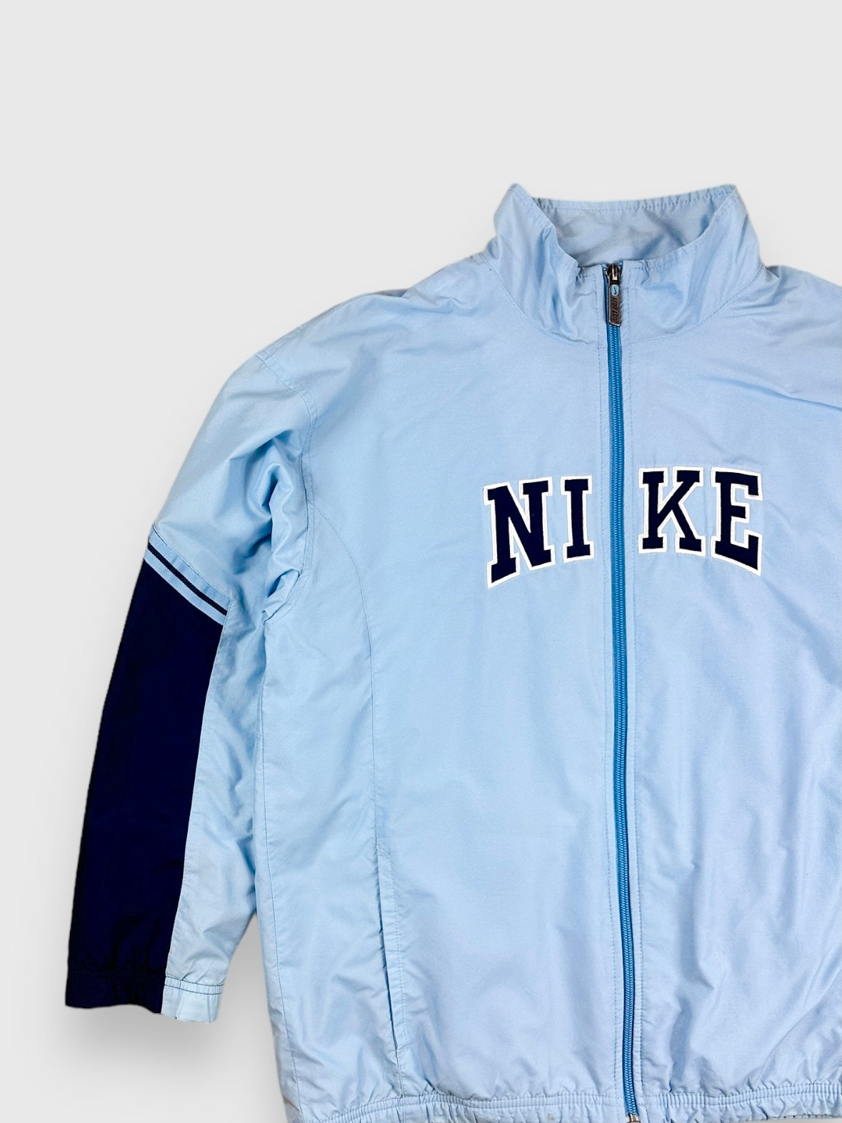 Vintage 00s nike blue track jacket