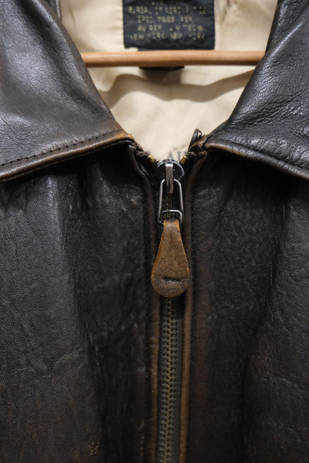 Brown Avirex Leather Jacket